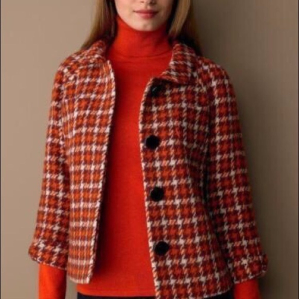 Banana Republic Wool Houndstooth Jacket